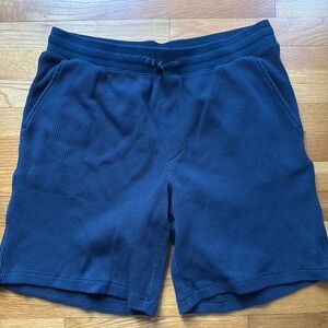 L.L. Bean Navy comfort waffle knit lounge Shorts large